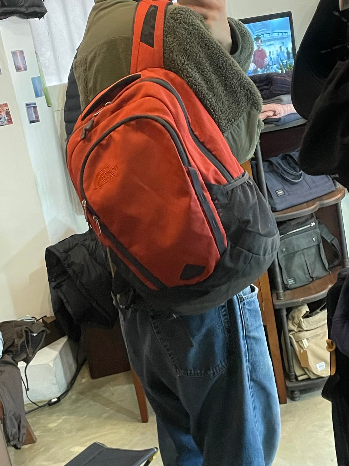 노스페이스 VALUT 오렌지 백팩 상품이미지1