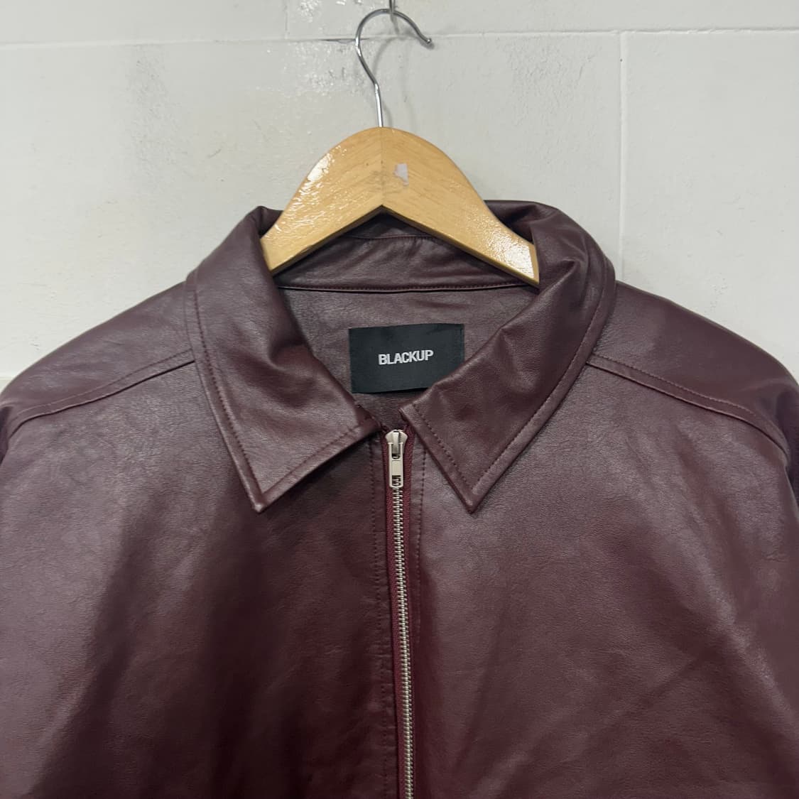 블랙업 레더 자켓 상품이미지2