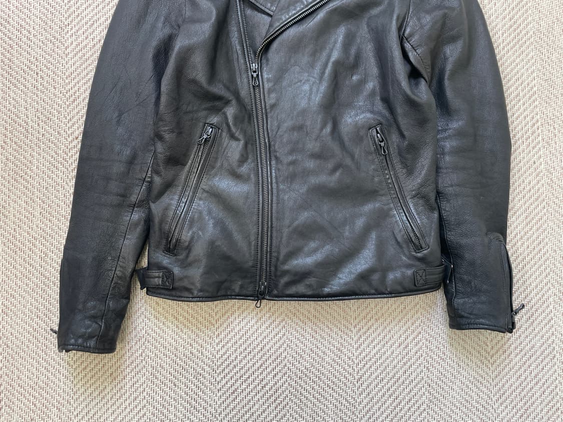 빈티지 퍼펙토 타입 더블 라이더 양가죽 레더 자켓  상품이미지2