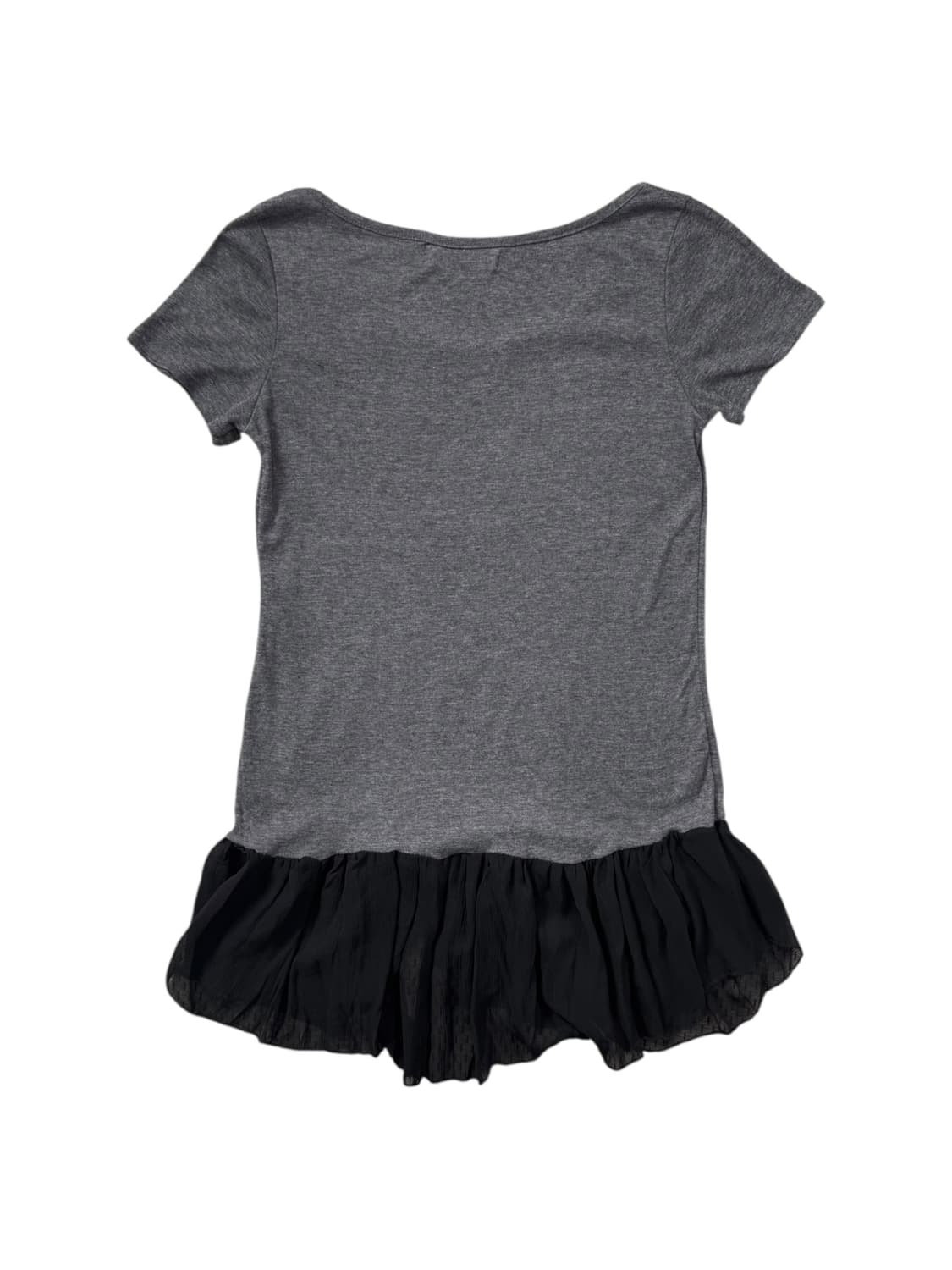 vintage ruffle hem scoop neck tee 상품이미지2