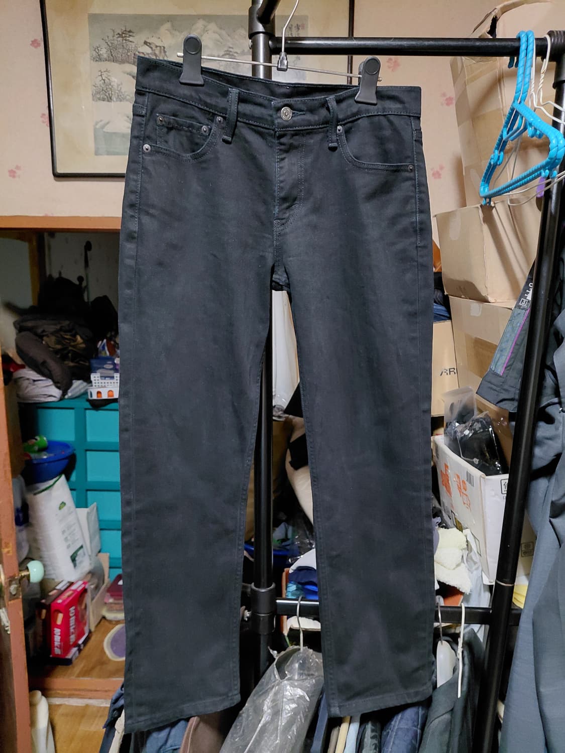 [리바이스511]슬림핏 블랙 데님 청바지 30사이즈 상품이미지9