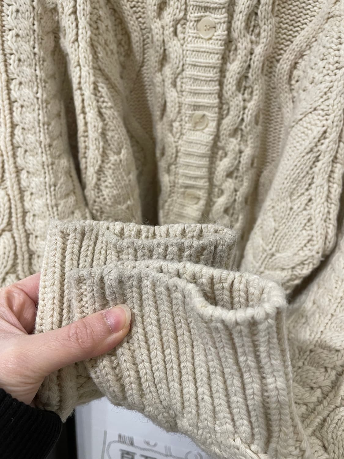 데일리 도톰 꽈배기 가디건 상품이미지8