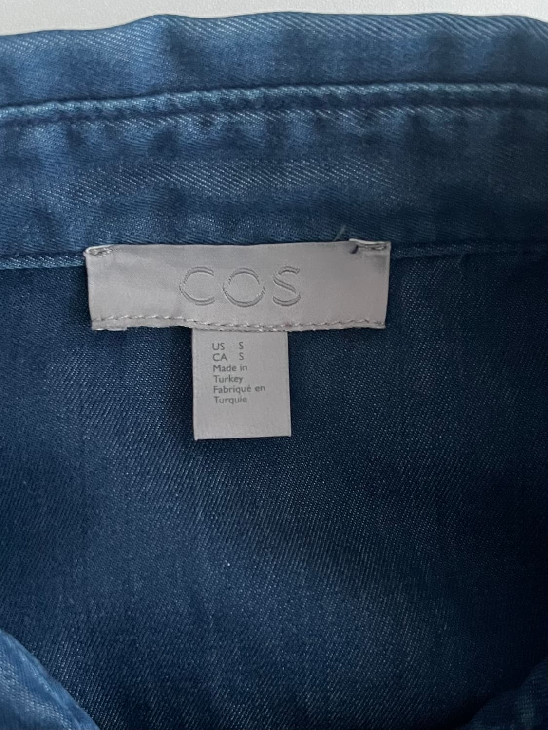S) 코스 COS 데님 셔츠 진청 상품이미지4