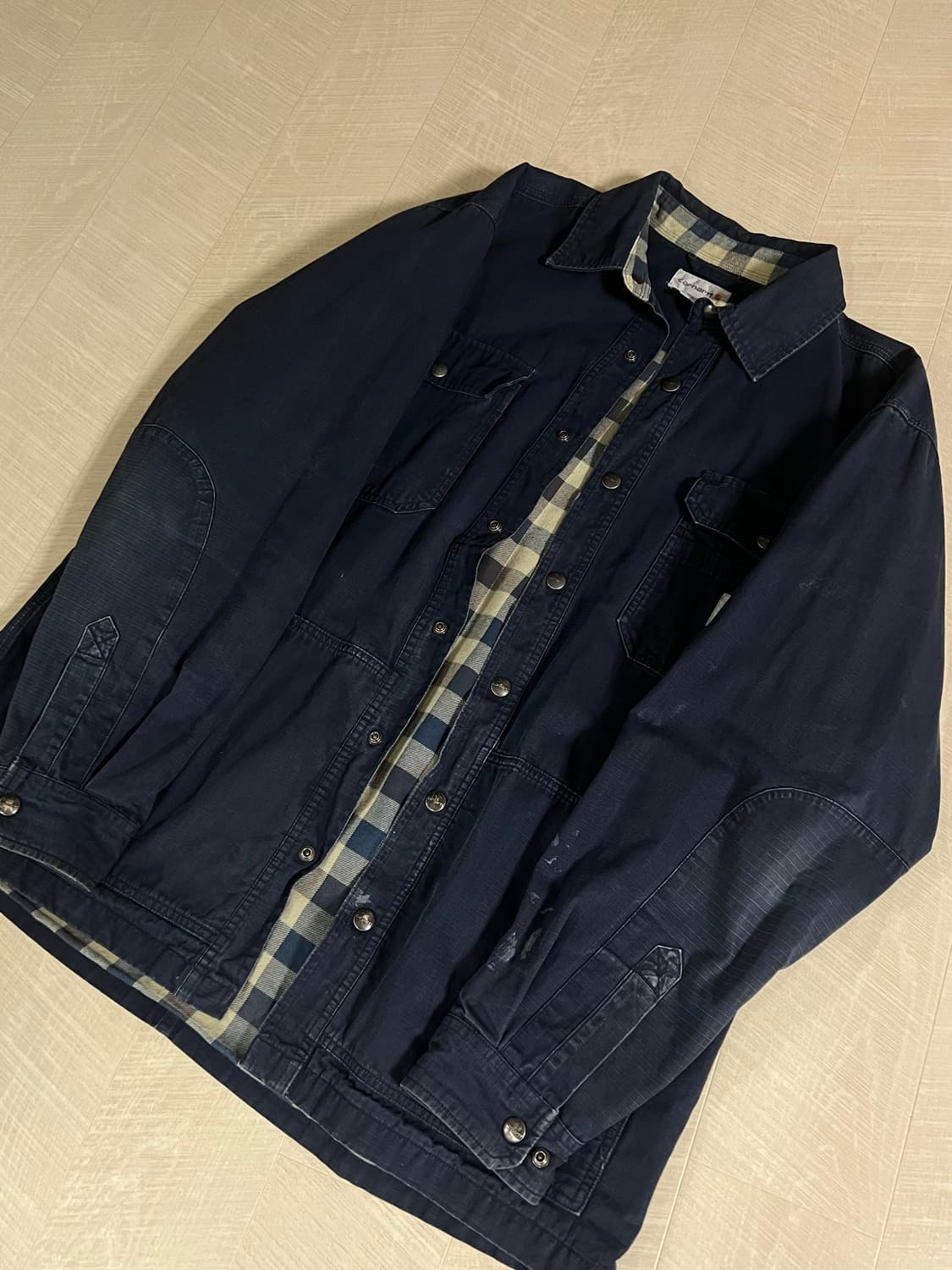 L) 칼하트 워크 자켓 네이비 상품이미지2