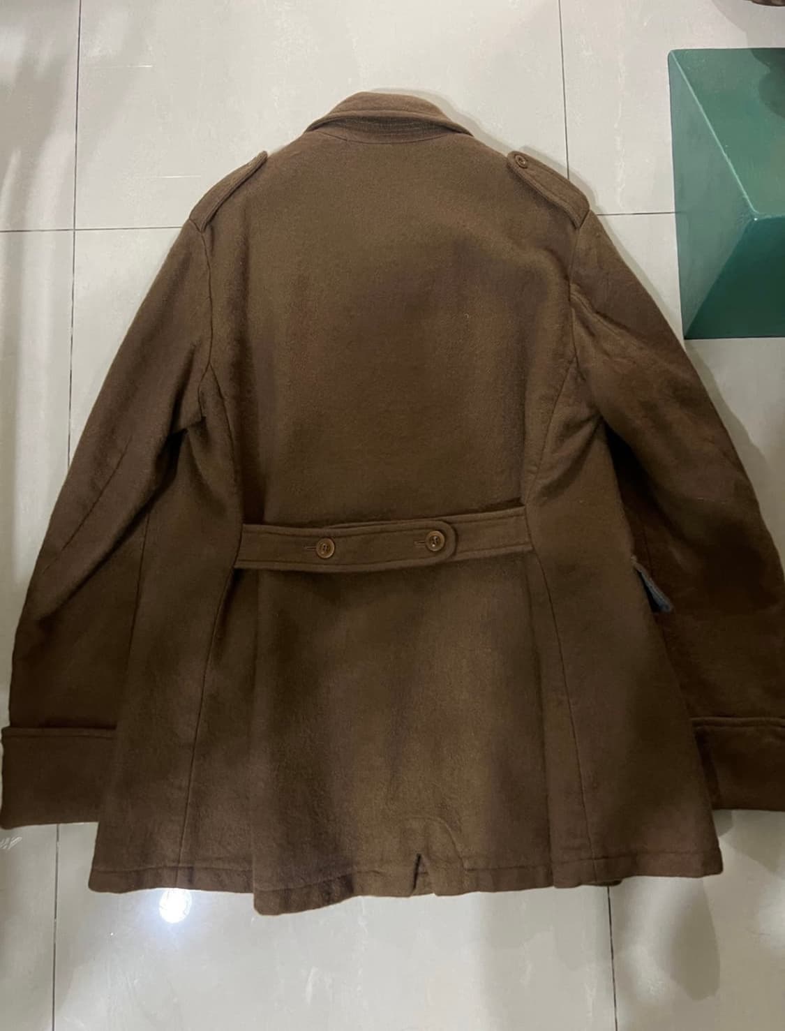 Miu Miu 00s 남성복 울 밀리터리 더블 브레스티드 코트 상품이미지3