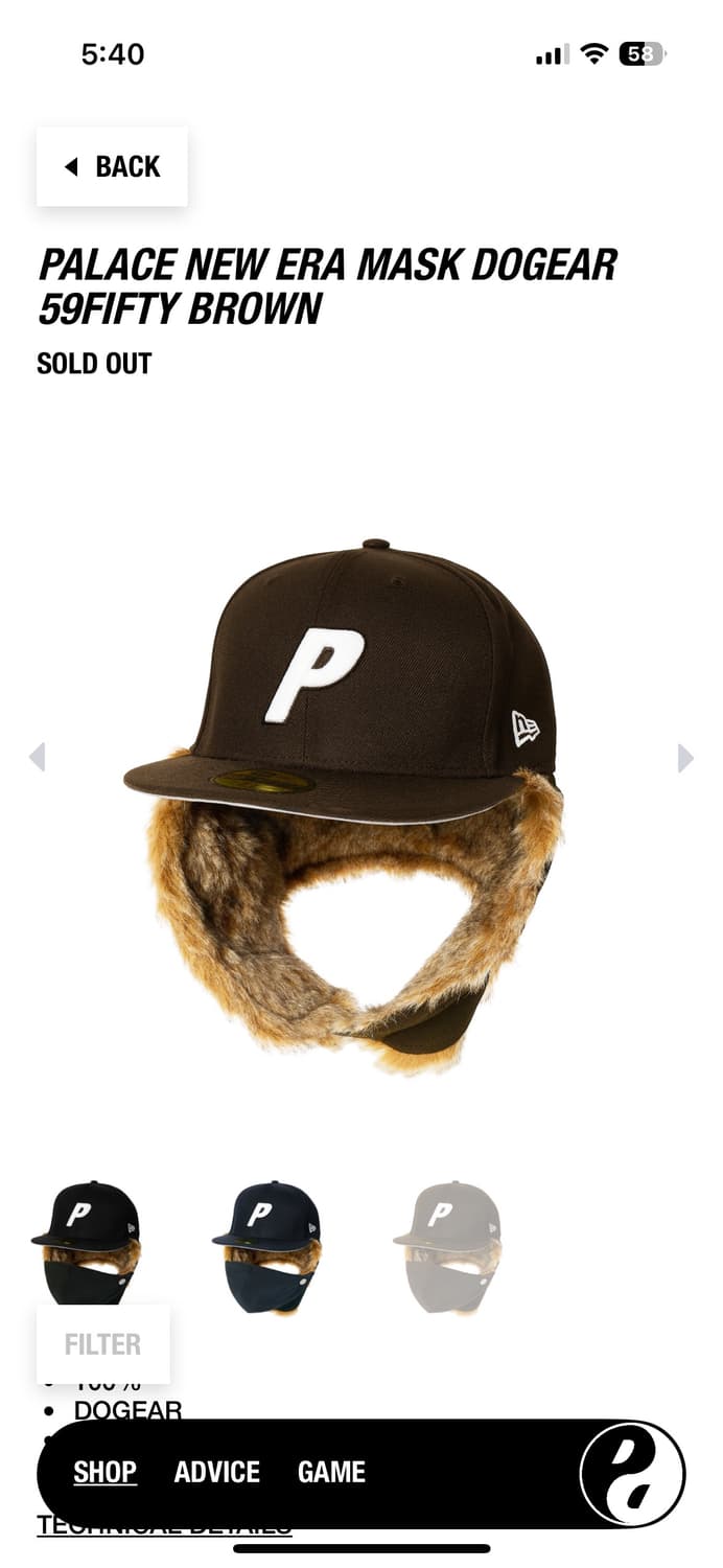 팔라스 뉴에라 마스크 도그이어 59피프티 상품이미지1