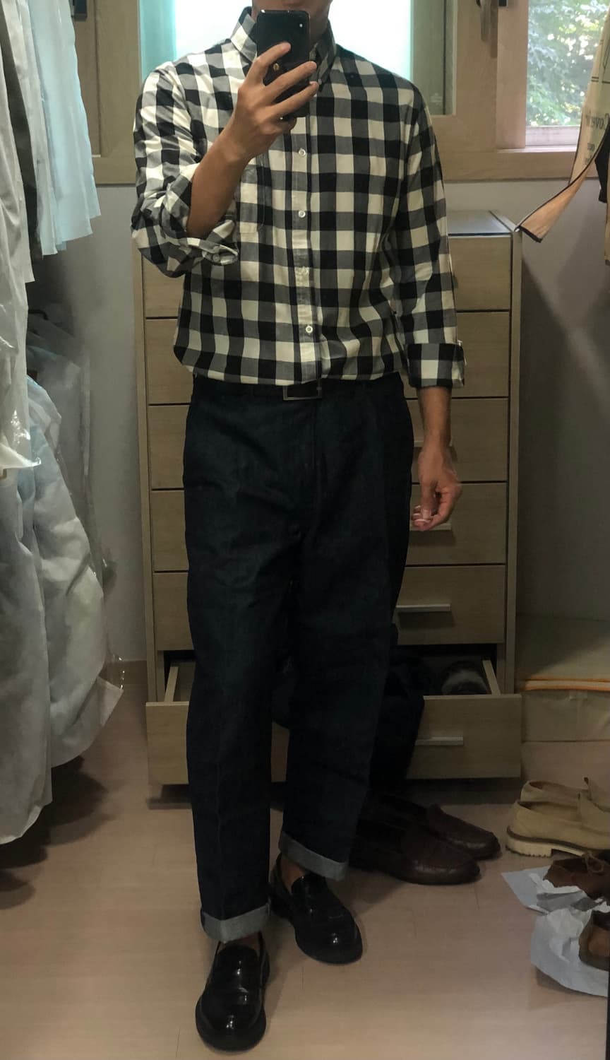 PLAC 진 : 크롭 테이퍼드 데님팬츠 P51 로우 [이집트 데님] 상품이미지8