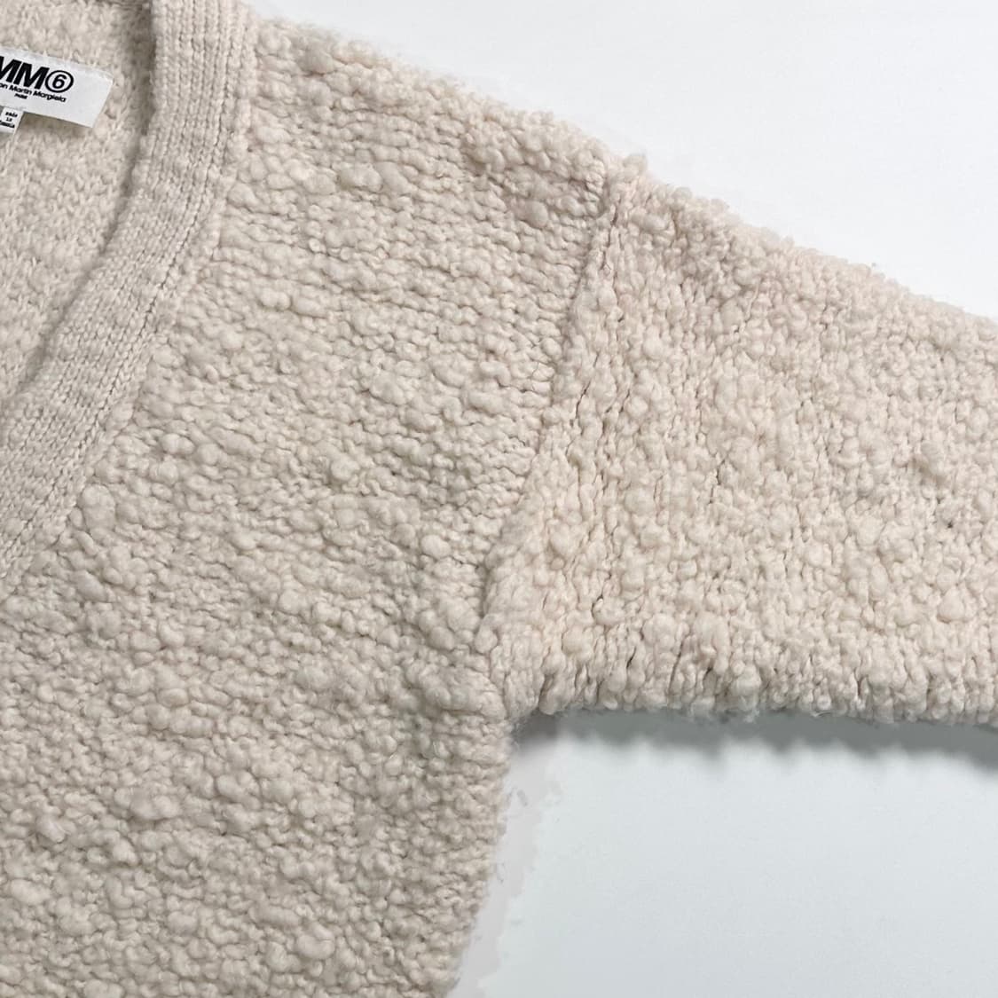 Mm6 메종 마르지엘라 부클 울 롱 가디건   상품이미지5