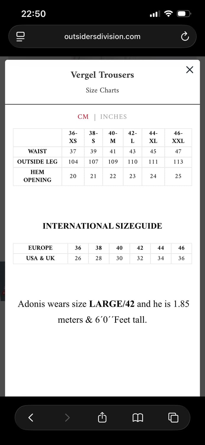 아웃사이더즈 디비전 레더 데님 상품이미지5