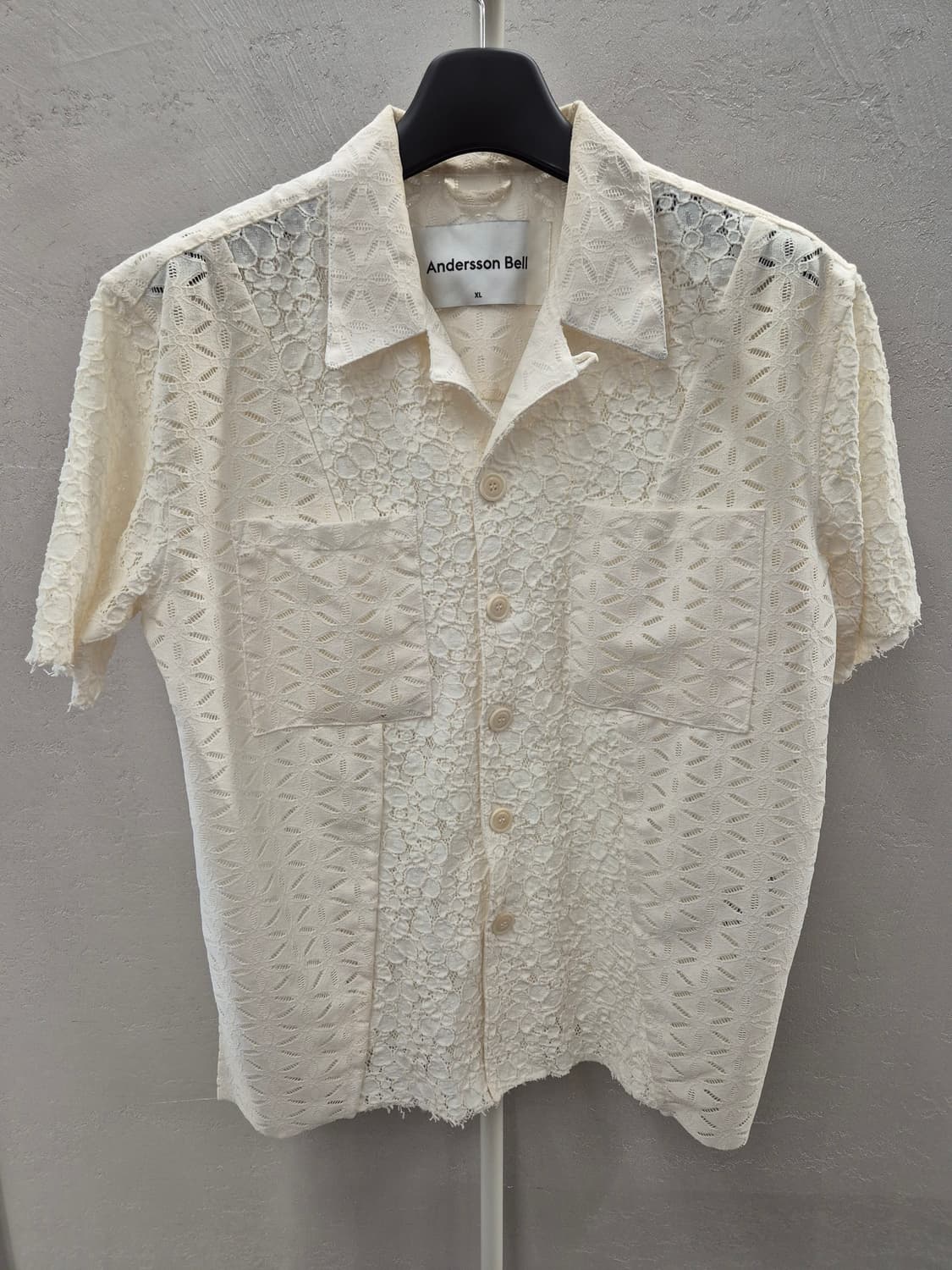 Andersson Bell 아이보리 레이스 셔츠 XL 상품이미지2