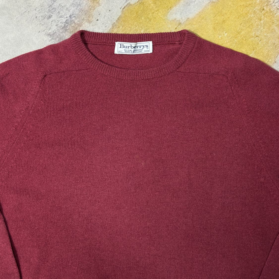 버버리 90s 램스울 니트 L 상품이미지2