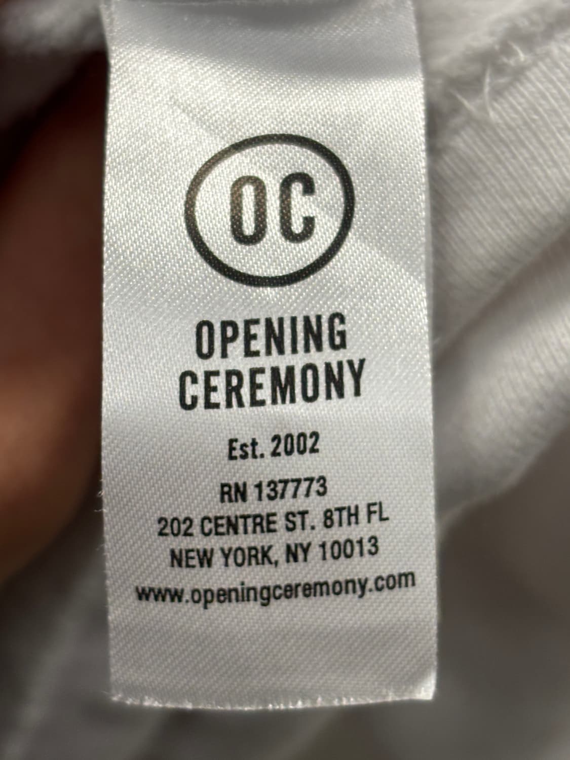 오프닝세레모니 Est.2002 화이트 맨투맨 L 상품이미지5