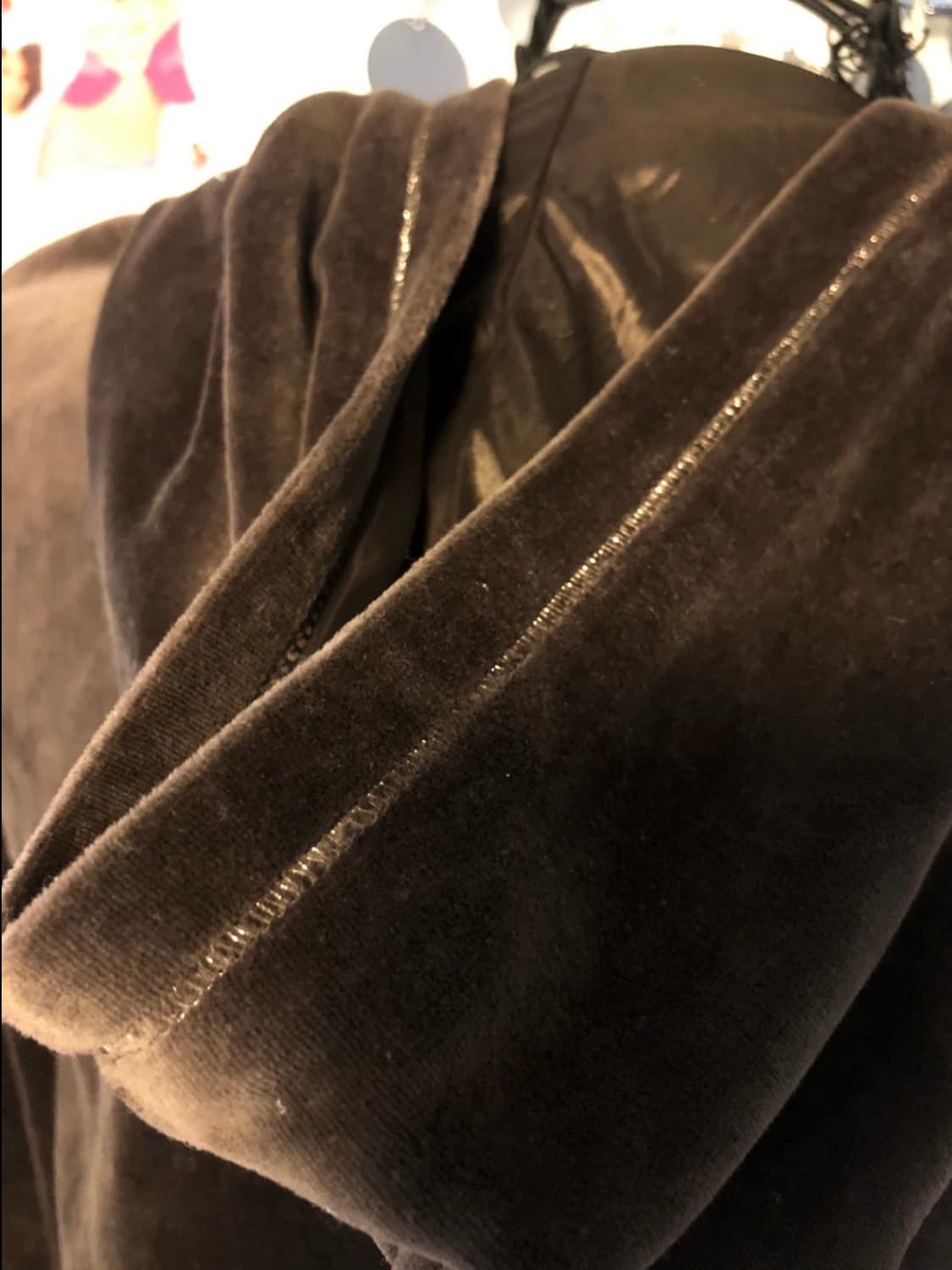 brown velvet cubic hoodie 상품이미지6