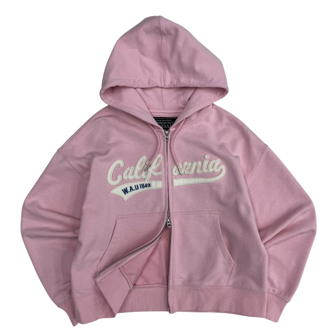 후아유 캘리포니아 딸기우유맛 크롭 후드집업 M 상품이미지2