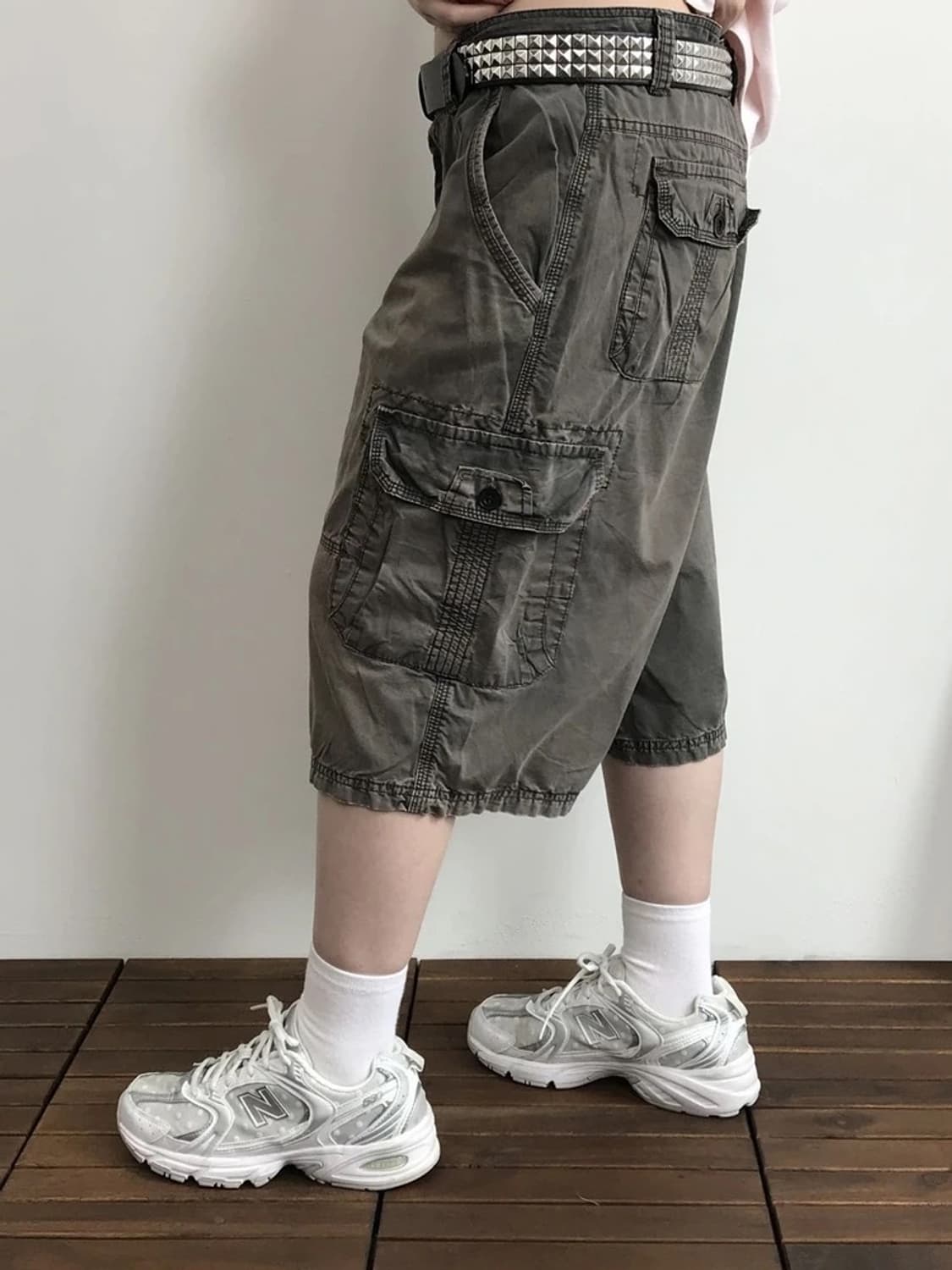 Buckle Black Cargo Shorts 상품이미지2