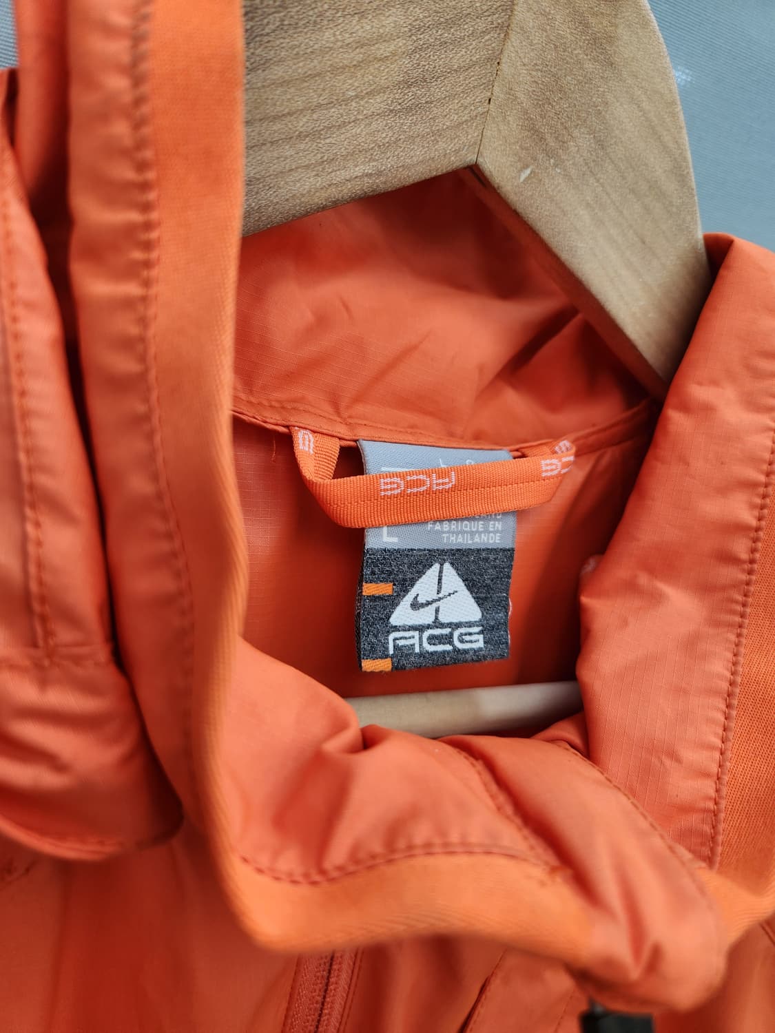 나이키 ACG 오렌지/브라운 바람막이 후드 자켓 상품이미지4