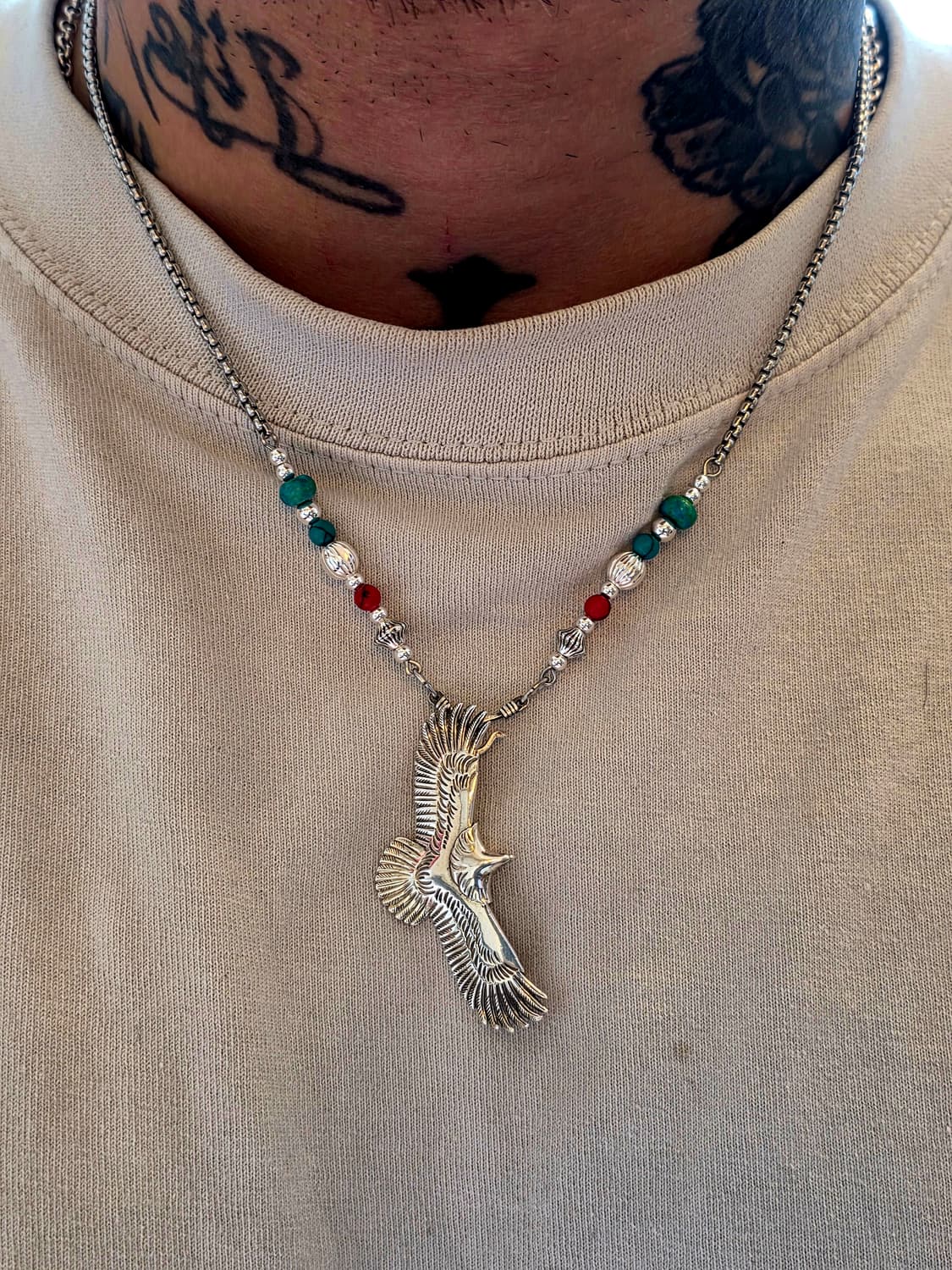 3Cross silver egle Navaho nacklace 상품이미지6