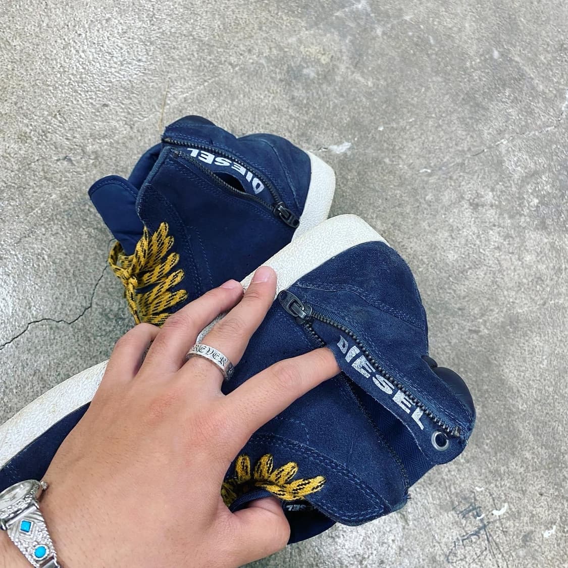 2000s 디젤 빈티지 유니크 스니커즈 신발 상품이미지7