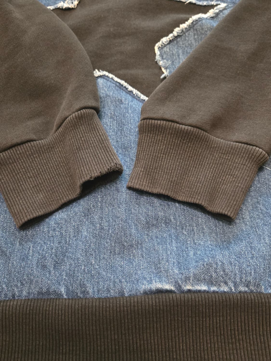 디젤 DIESEL 데님 스타 스웨트 셔츠 (맨투맨) L 상품이미지7