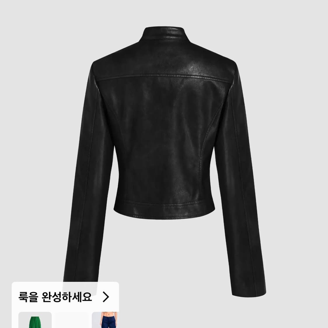 샵사이다 바이커 레더 자켓 상품이미지2