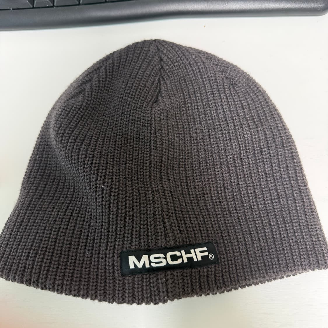 미스치프 코사지 비니 브라운 상품이미지3