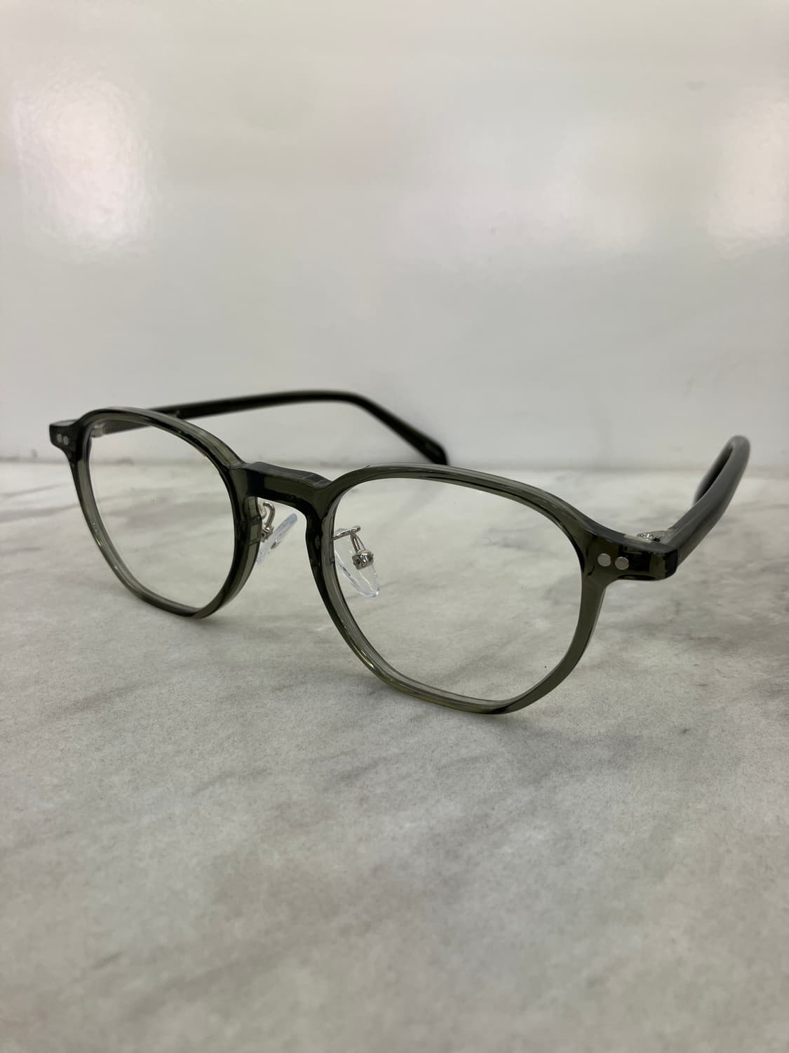 B62 HL 유광 카키 웰링턴 뿔테 안경7670 상품이미지7