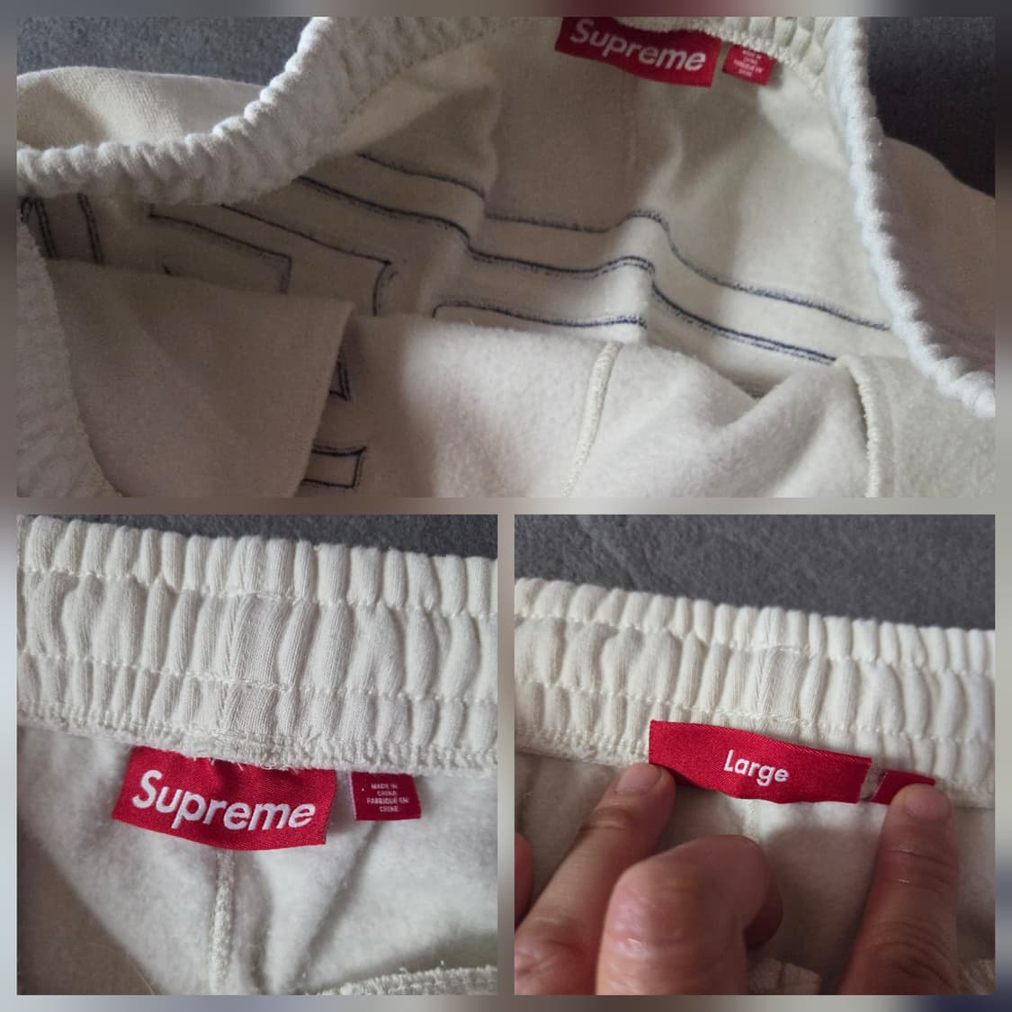 24SS 슈프림 랩 스웨트 팬츠 L 스톤 상품이미지9