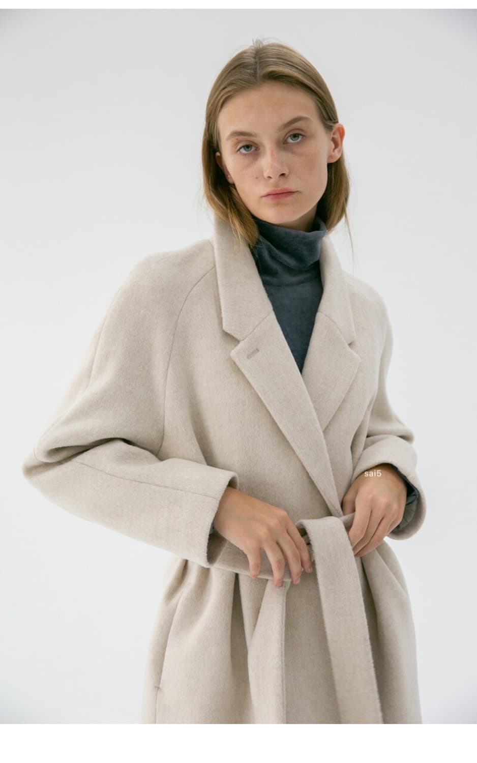 던스트 레글런 벨티드 울코트 상품이미지1