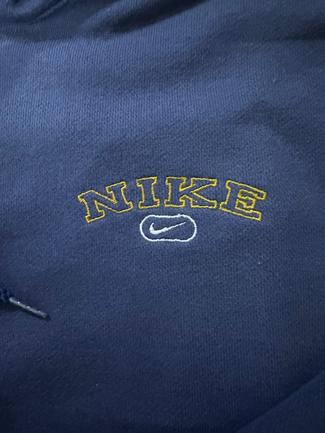 90s 올드스쿨 나이키 빈티지 후드티 네이비 상품이미지2