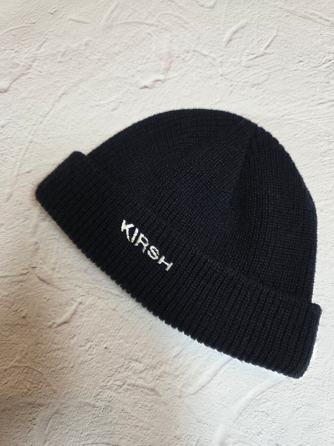 키르시 골지 숏 블랙 니트 비니 모자 상품이미지1