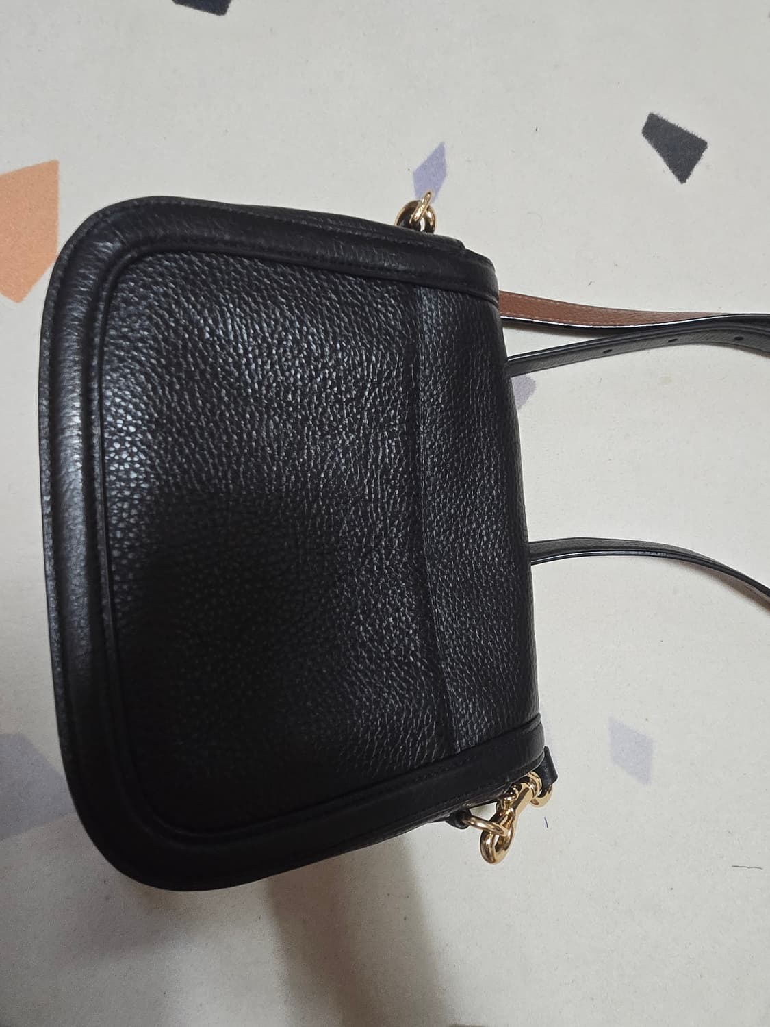 코치 여성 홀스 앤 캐리지 새들 백 블랙 검정 크로스백 상품이미지9