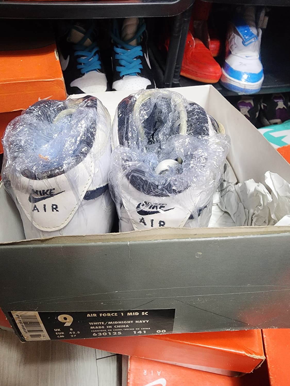 나이키 에어포스 1 미드 95년 남색완창 상품이미지6