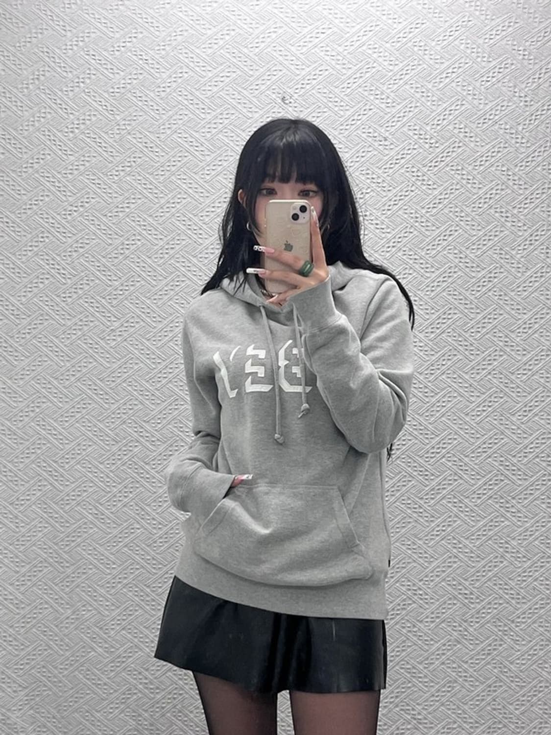 오베이 올드스쿨 스트릿 빈티지 드롭아웃 후드티 S C11503 상품이미지2