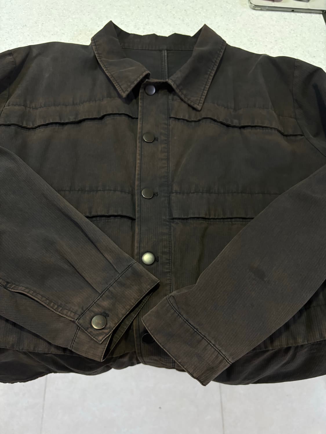 4) 해칭룸 6p 워크 자켓 워시드 블랙 상품이미지4