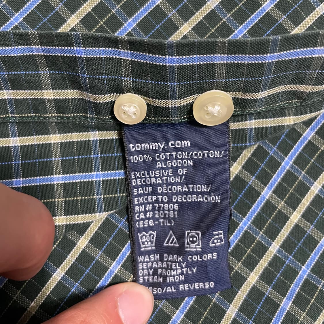 타미 체크 반팔 셔츠 상품이미지7