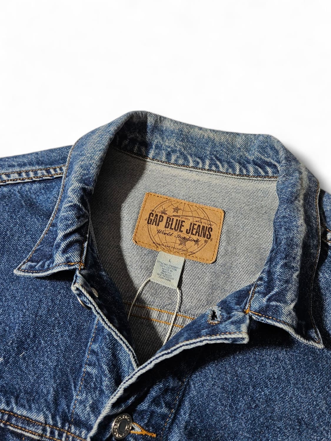 1990's Gap 갭 트러커 청자켓 L 105 올드갭 상품이미지3