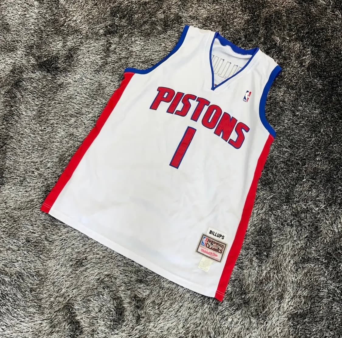 NBA 미첼앤네스 디트로이트 피스톤즈 빌럽스 유니폼 (2XL) 상품이미지1