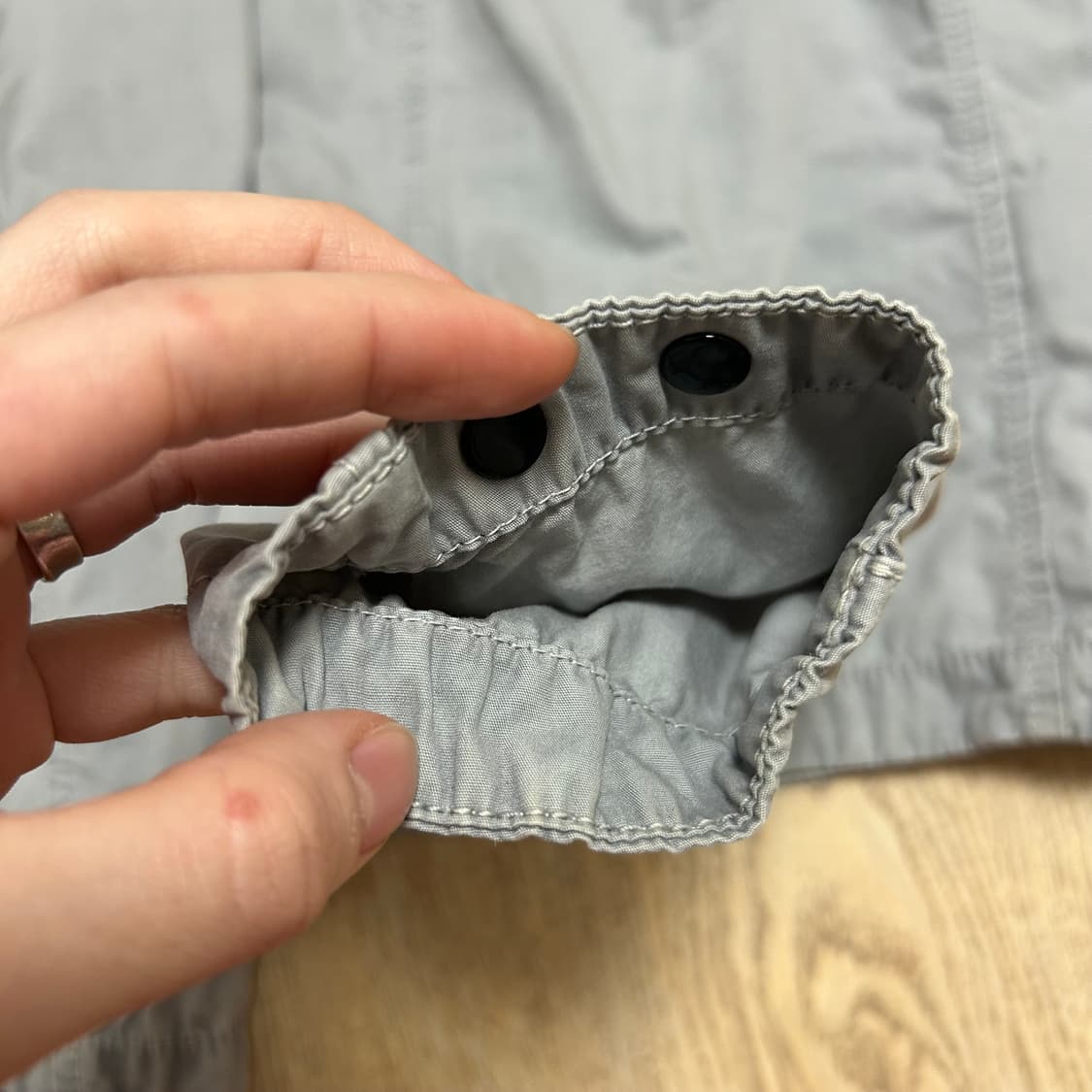 스톤 아일랜드 113WN 올드이펙트 오버셔츠 그레이 상품이미지7