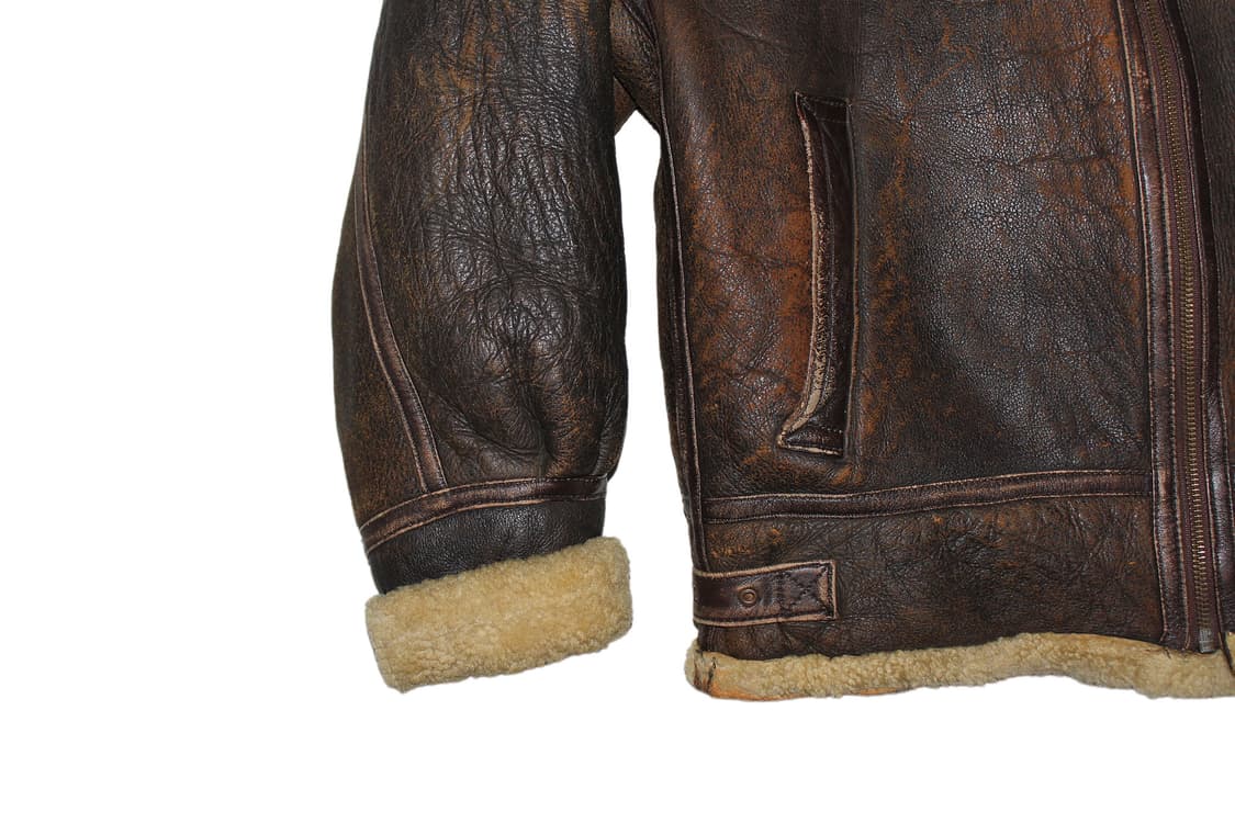 1990s USA Sheepskin B-3 Flight Jacket 상품이미지3