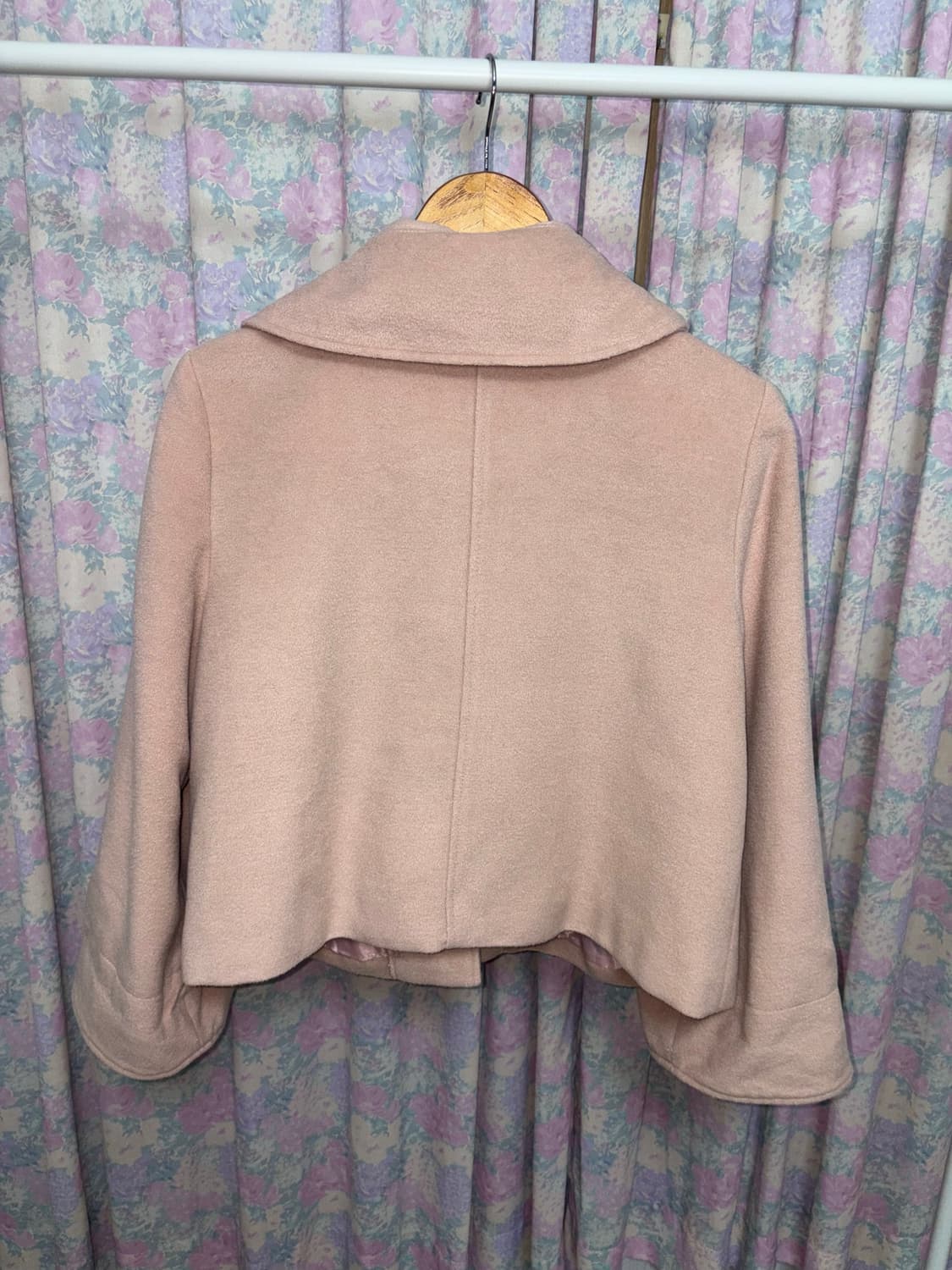 핑크 베이지 숏 코트 상품이미지9