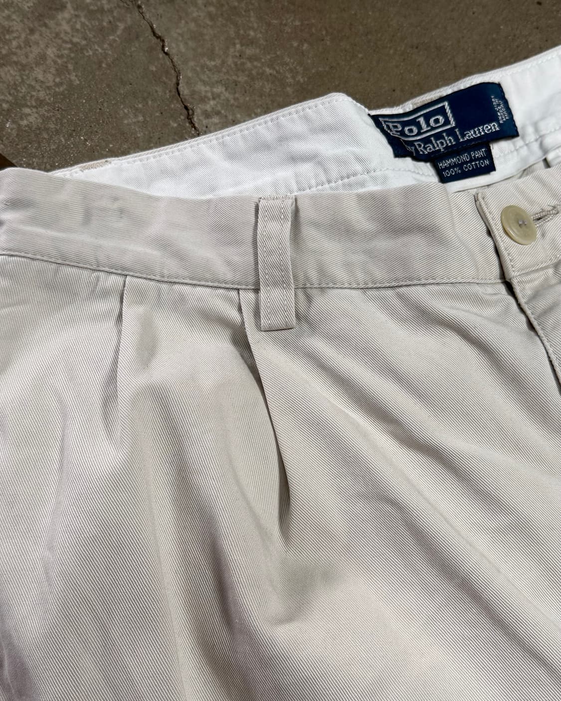 90's 폴로 랄프로렌 투턱 해먼드 치노 팬츠 31 상품이미지2