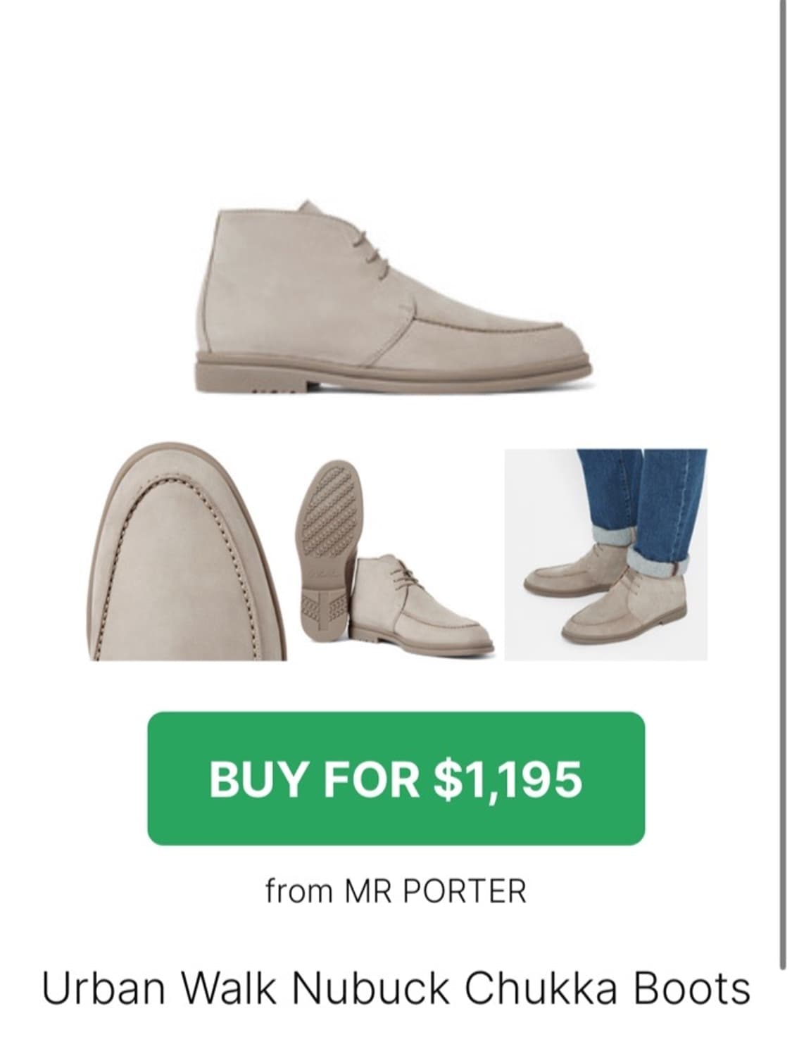 정품 42) 로로피아나 어반 워크 처카 부츠 270~275 상품이미지7