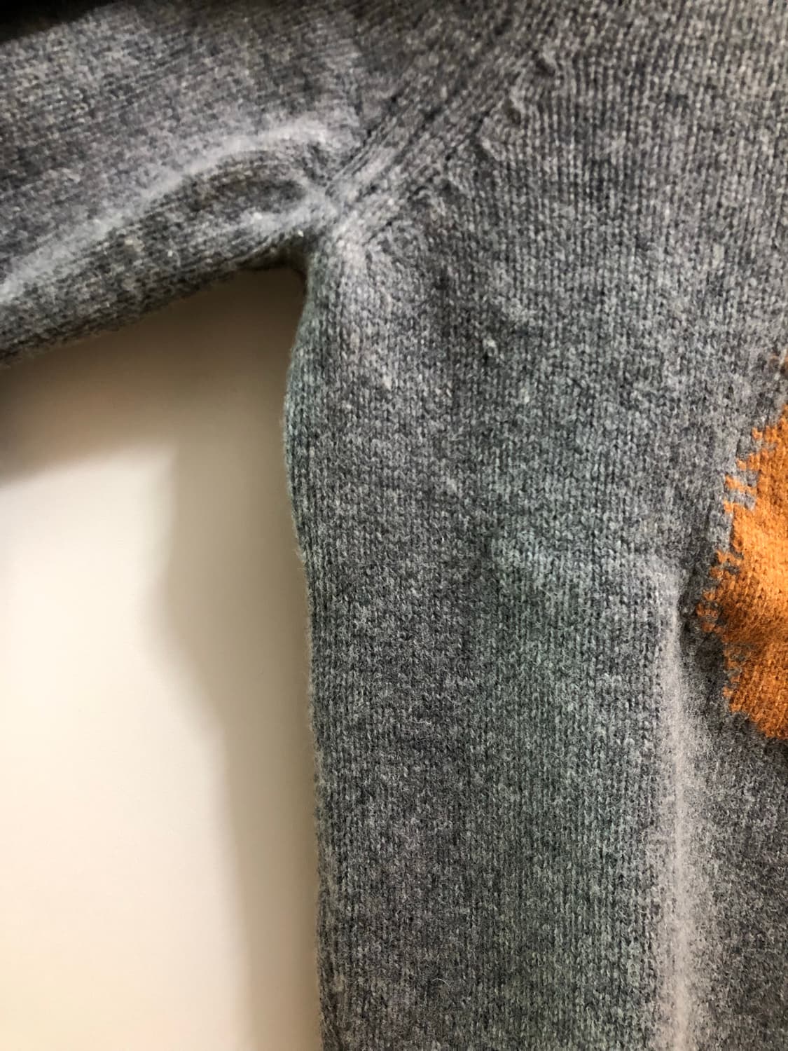 [남성S] 메종키츠네 폭스헤드 니트 그레이 상품이미지7