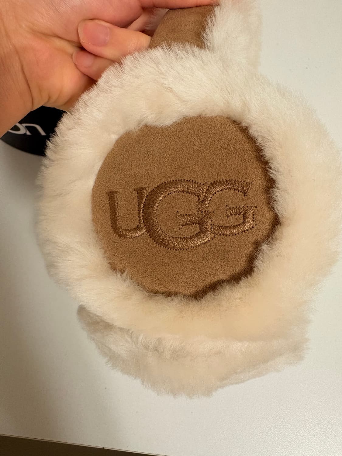 Ugg 어그 빅 로고 양모 귀마개 체스넛 상품이미지4
