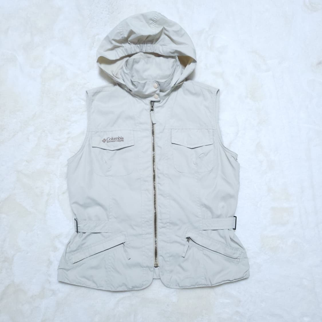 콜롬비아 여성 후드 조끼집업 95 0404  뽀샤샤 상품이미지1