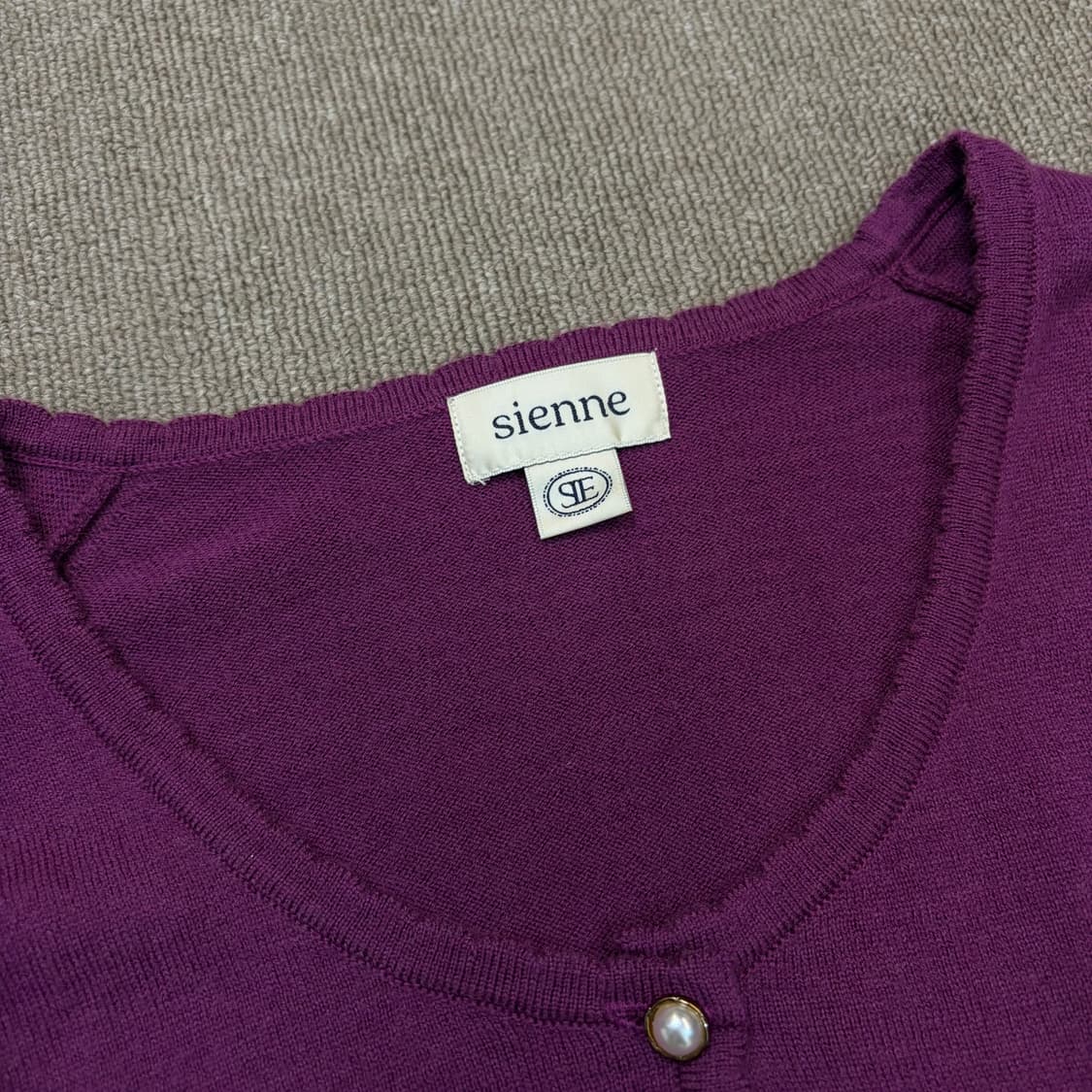 SIENNE 시엔느 세실 가디건 퍼플  상품이미지2
