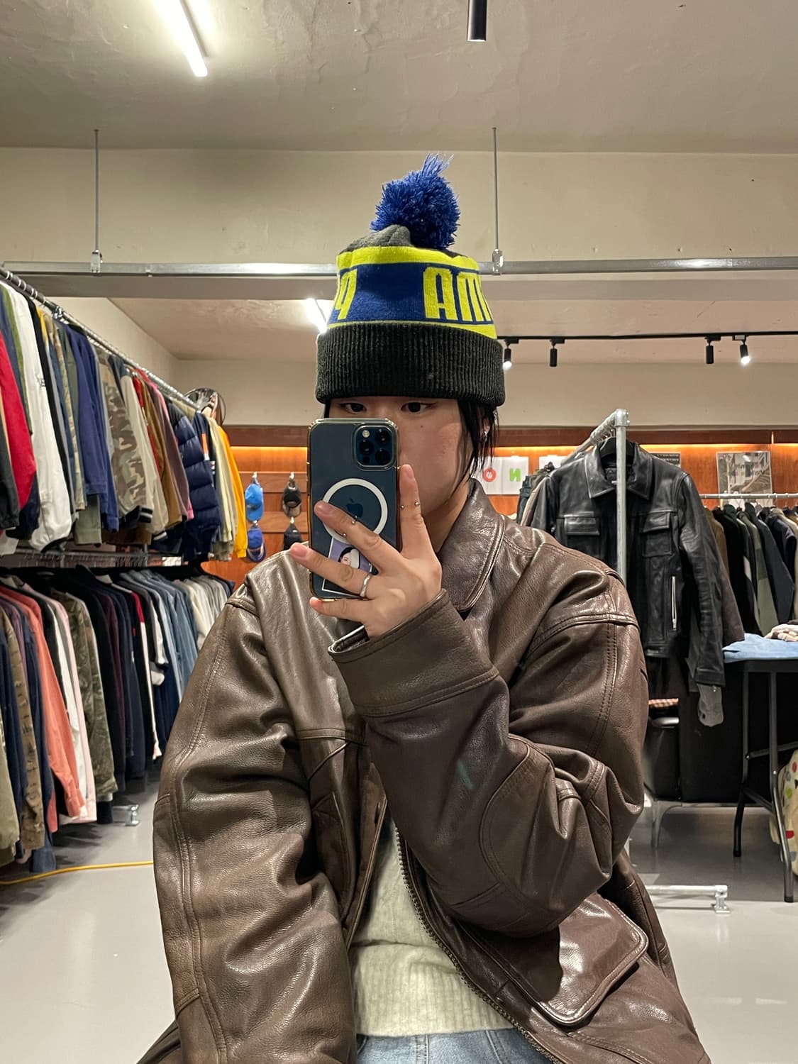 푸마 폼폼 비니 상품이미지3