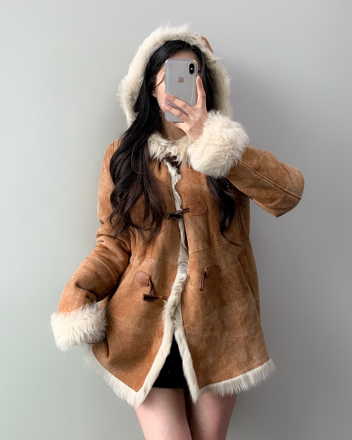 양피 양모 더플 무스탕 상품이미지3