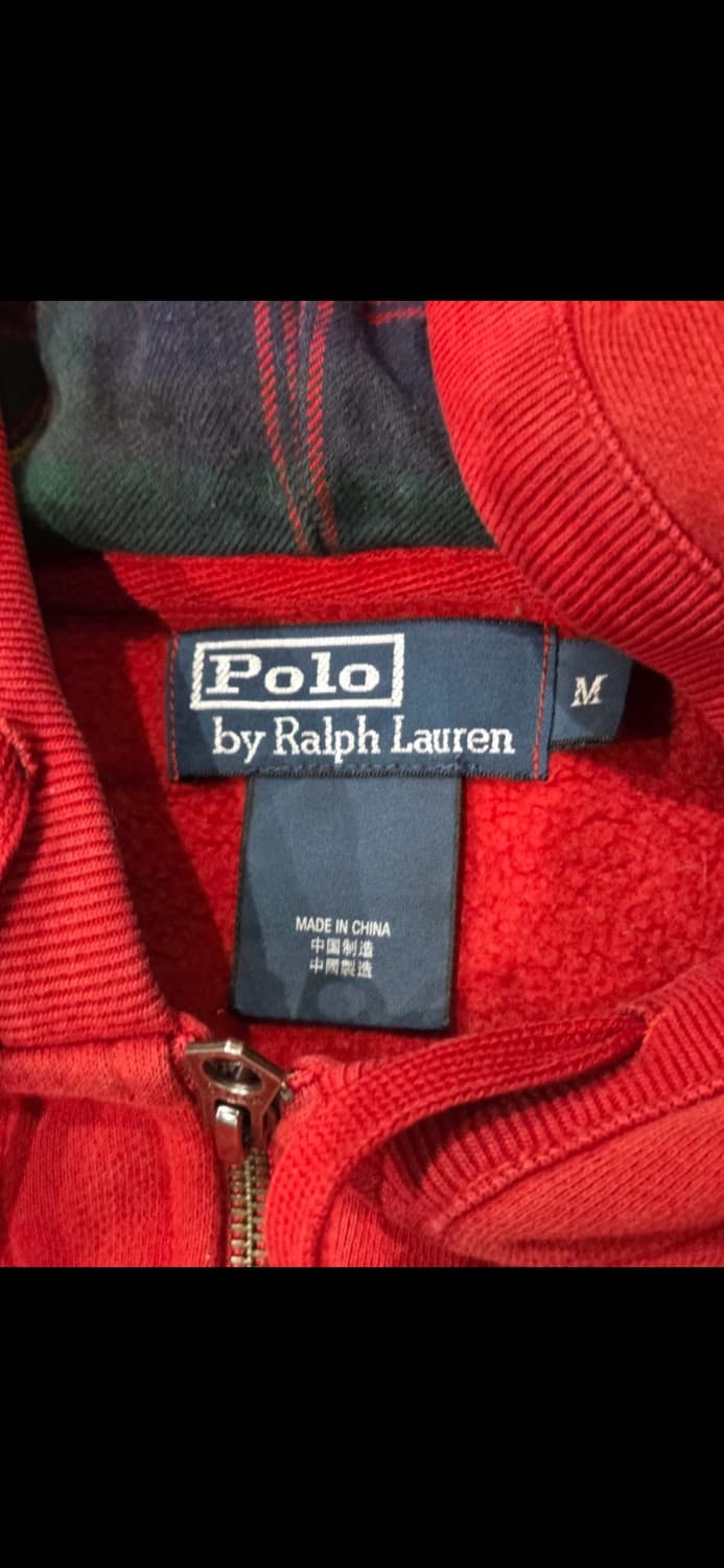 폴로 랄프로렌 레드 빅포니 후드집업 M 상품이미지3