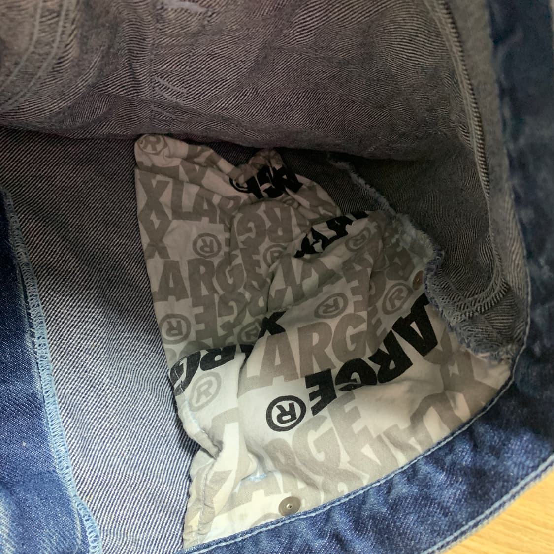 34]올드 엑스라지(XLARGE) 고릴라 라벨 미판 카펜터 데님 반바지 상품이미지6